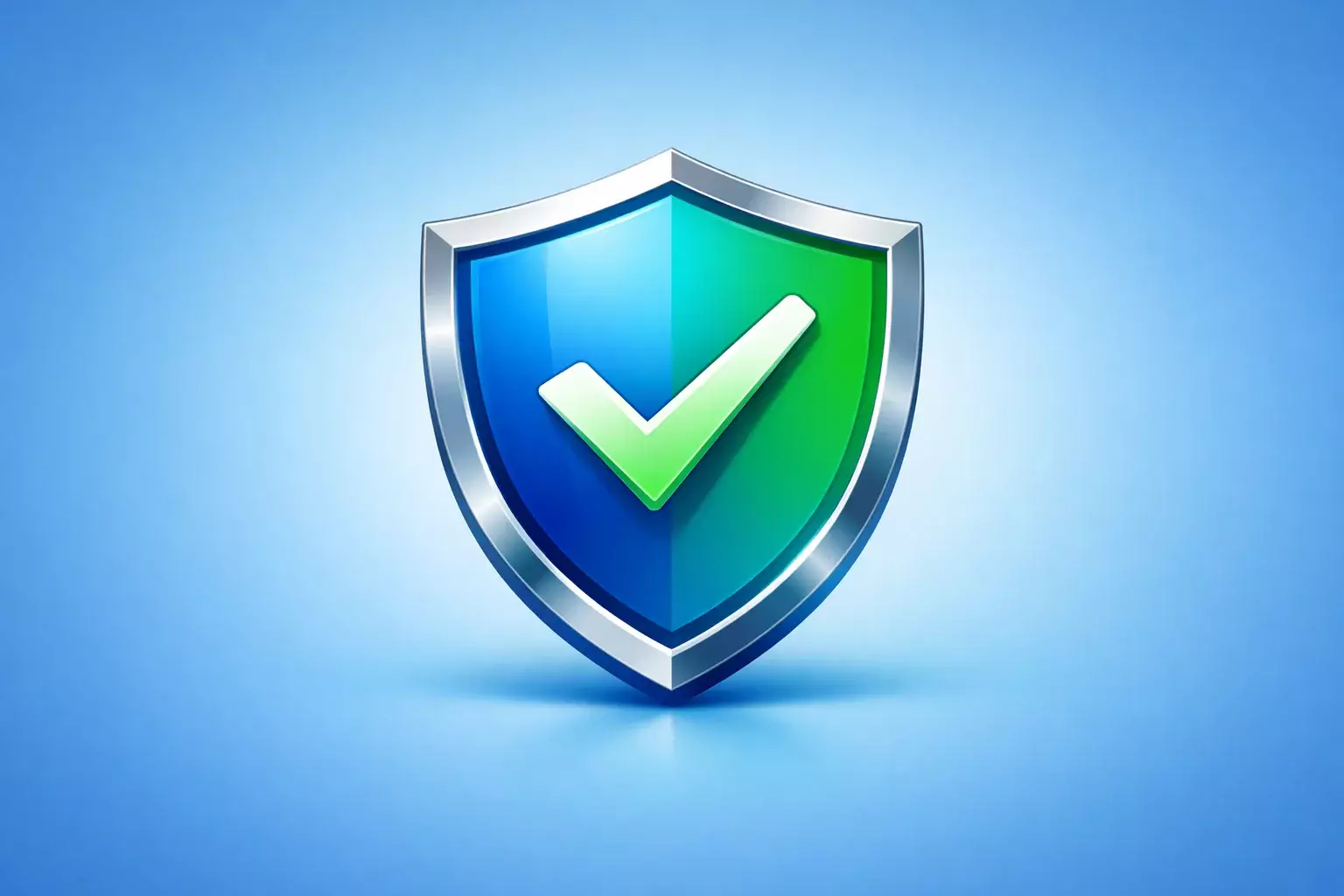 Scudo di protezione simbolico con icona di sicurezza