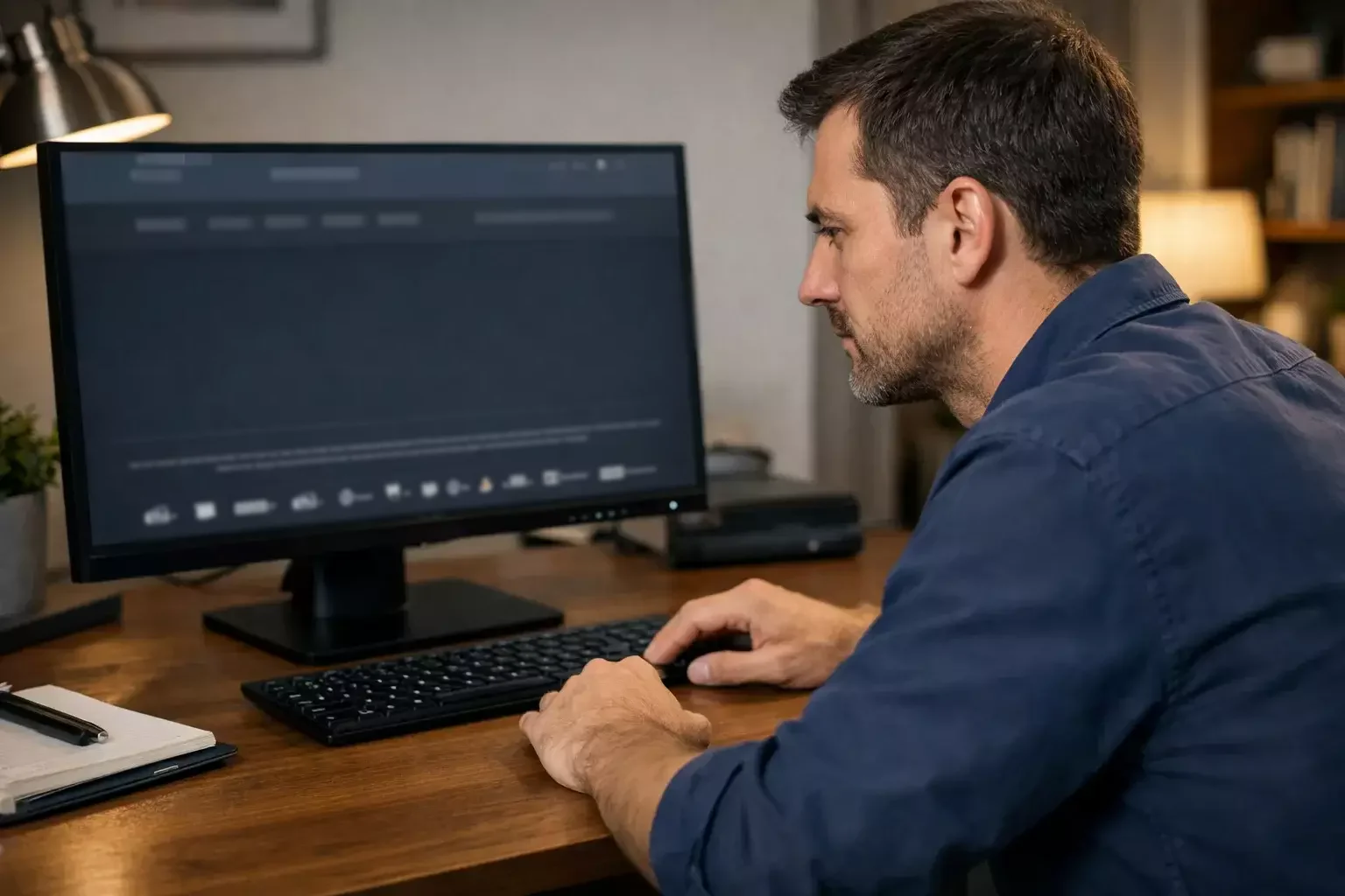 Persona che controlla informazioni di sicurezza su un sito web