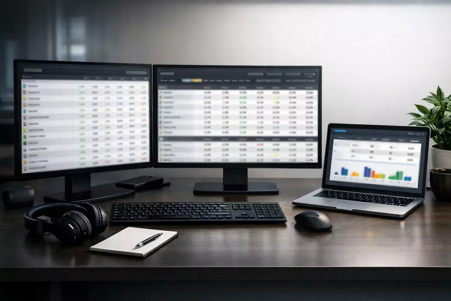 Schermi multipli che mostrano diverse piattaforme di scommesse