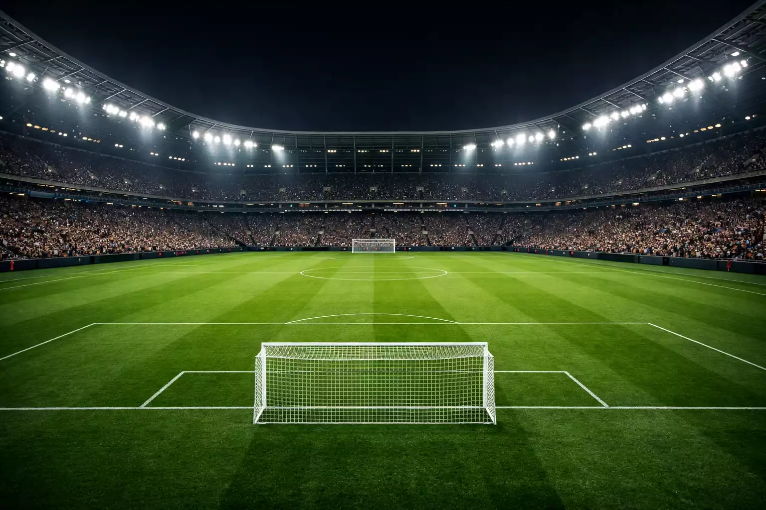 Stadio pieno durante un grande evento sportivo