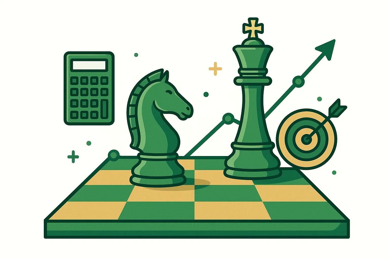 Strategia di ottimizzazione bonus con scacchi e grafico di crescita